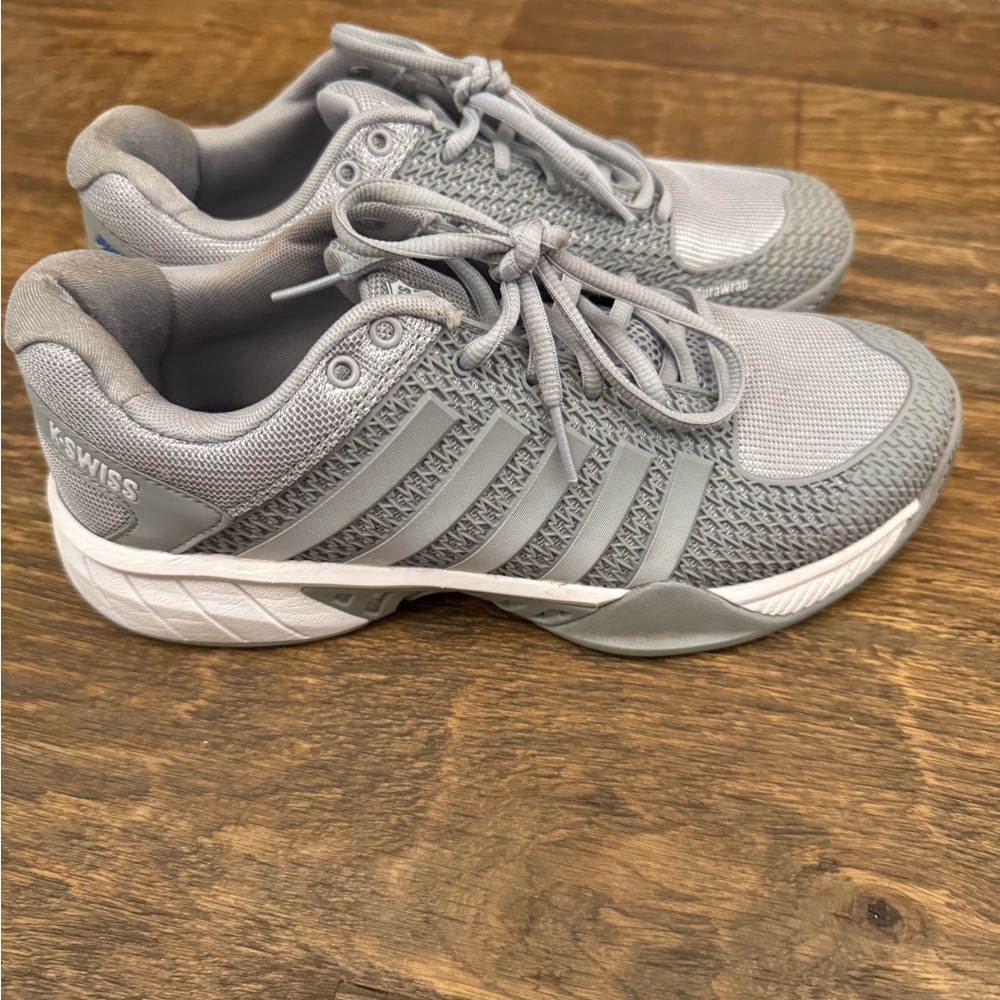 K-Swiss Light Gray Mesh Sneakers - Picture 3 of 4